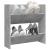 Pantofar de perete, gri beton, 60x18x60 cm, PAL GartenMobel Dekor