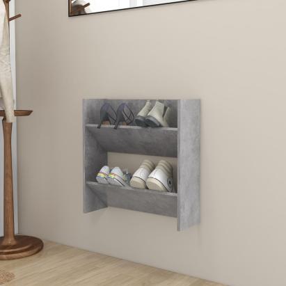 Pantofar de perete, gri beton, 60x18x60 cm, PAL GartenMobel Dekor