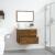 Set mobilier de baie, 2 piese, stejar fumuriu, lemn prelucrat GartenMobel Dekor