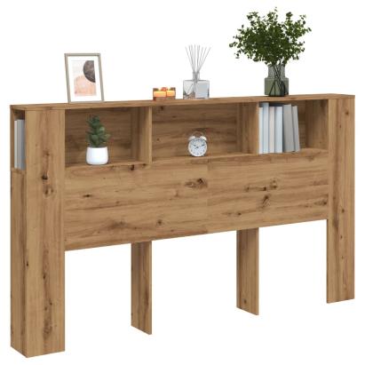 Tăblie pat/dulap lemn artizanal 180x18,5x102,5cm lemn prelucrat GartenMobel Dekor