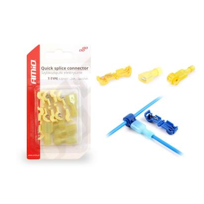 Cuplaje electrice pentru imbinari rapide de tip-T 04 - 6mm2, 24A, 5  buc blister FAVLine Selection