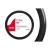 Husa volan negru + carbon lacuit SWC-18-M (37-39cm) FAVLine Selection