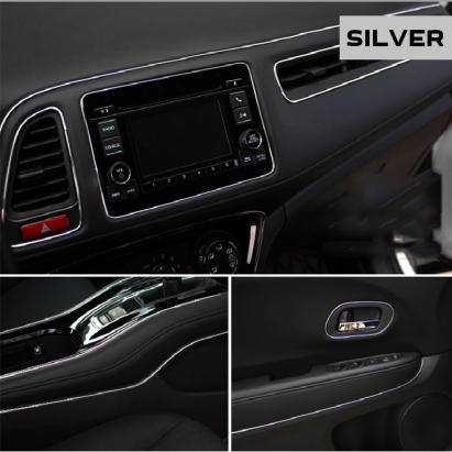 Banda decor interior crom TUNING, 5m, ARGINTIU FAVLine Selection