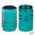 Set 4 capacele auto pentru ventil, din aluminiu, model Hexagon, culoare Verde FAVLine Selection