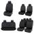 Set 11 huse scaun auto UNIVERSALE din piele ecologica NEGRU AG338E FAVLine Selection