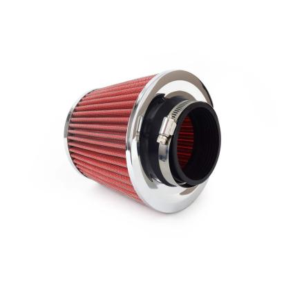 Filtru de aer conic rosu + chrome  cu 3 adaptoare FAVLine Selection