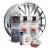 Kit complet reparatie si vopsire jante culoare Crom Metalic, V2 FAVLine Selection