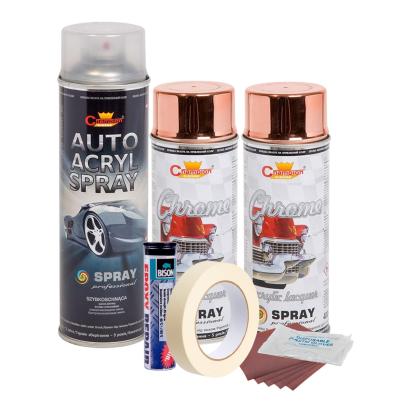 Kit complet reparatie si vopsire jante culoare Cupru Metalic, V2 FAVLine Selection