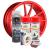 Kit complet reparatie si vopsire jante culoare Rosu Fluorescent, V2 FAVLine Selection