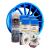 Kit complet reparatie si vopsire jante culoare Albastru Fluorescent, V4 FAVLine Selection
