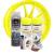 Kit complet reparatie si vopsire jante culoare Galben Fluorescent, V4 FAVLine Selection