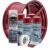 Kit complet reparatie si vopsire jante culoare Rosu Burgundy Metalizat, V4 FAVLine Selection