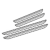 Set 4 bucati protectie praguri universale culoare crom si negru diamond FAVLine Selection