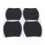 Set 4 bucati protectie zgarieturi manere usa din autocolant carbon 3D Negru FAVLine Selection