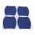 Set 4 bucati protectie zgarieturi manere usa din autocolant carbon 3D Albastru FAVLine Selection