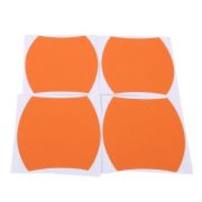 Set 4 bucati protectie zgarieturi manere usa din autocolant carbon 3D Orange FAVLine Selection