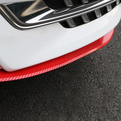 Protectie spoiler, prelungire bara fata/spate din cauciuc, culoare CARBON Rosu FAVLine Selection