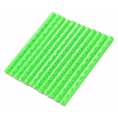 Set 12 ornamente din material reflectorizant pentru spite bicicleta, culoare verde FAVLine Selection