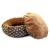 Culcus moale cu perna, pentru caine/pisica, culoare crem-maron, impermeabil, baza antiderapanta, 50 cm FAVLine Selection