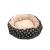 Culcus moale cu perna, pentru caine/pisica, Model Minky, culoare crem-maro, impermeabil, baza antiderapanta, 50 cm FAVLine Selection