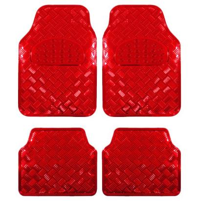 Covorase Auto Universale, model Diamond, culoare Crom Rosu FAVLine Selection