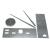 Ceas Mare de perete cu 12 cifre Argintii, 80 - 120 cm FAVLine Selection
