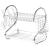 Uscator de vase din otel cu doua niveluri, cu tava din plastic, AVX-AG373 FAVLine Selection