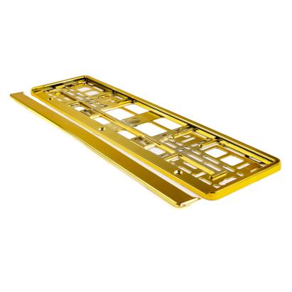 Suport numar inmatriculare din plastic, calitate Premium, culoare AURIU FAVLine Selection