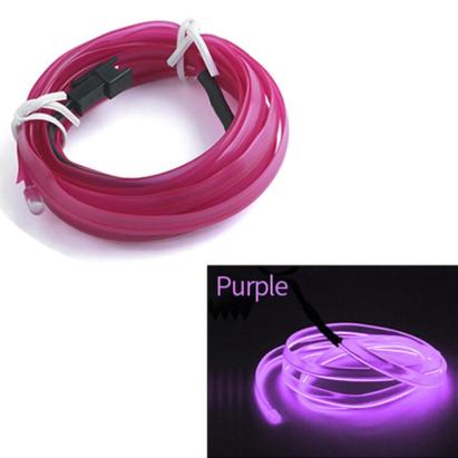 Fir Neon Auto "EL Wire" culoare Mov, lungime 2M, alimentare 12V, droser inclus FAVLine Selection