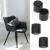 Set 4 buc. protectii anti-zgarieturi picioare scaun, diametru 19mm, culoare neagra FAVLine Selection