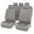 Set 11 huse scaun auto UNIVERSALE din piele ecologica GRI, AVX-AG338G FAVLine Selection