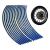 Set 16 ornamente Reflectorizante pentru jante auto, moto, culoare Albastra FAVLine Selection