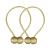 Bratara magnetica de prindere perdele/draperii, model GOLDEN BALLS FAVLine Selection