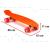 Skateboard Penny Board pentru copii cu roti din cauciuc, iluminate LED, culoare Orange FAVLine Selection