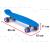 Skateboard Penny Board pentru copii cu roti din cauciuc, iluminate LED, culoare Albastra FAVLine Selection