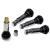 Set 4 Valve Metalice Cromate cu capac hexagonal FAVLine Selection