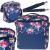 Geanta termoizolanta pentru picnic sau plaja, capacitate 11l, culoare Albastra cu flori FAVLine Selection
