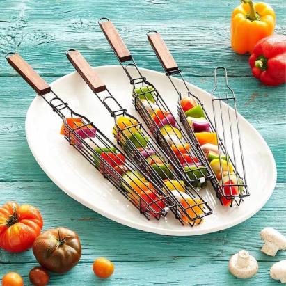 Ustensila de tip "cos" cu maner pentru preparat legume la gratar FAVLine Selection