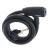 Antifurt bicicleta, Dispozitiv de blocare biciclete, spiralat, cu cheie, lungime 150cm, culoare Neagra FAVLine Selection