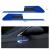 Set 2 stickere reflectorizante BUMERANG cu insertie Carbon 5D, culoare Albastra FAVLine Selection