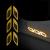Set 2 stickere reflectorizante DIAMOND cu insertie Carbon 5D, culoare Galbena FAVLine Selection