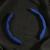 Set 2 ornamente volan finisaj ALCANTARA ALBASTRU, dimensiune universala FAVLine Selection