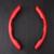 Set 2 ornamente volan finisaj CARBON ROSU, dimensiune universala FAVLine Selection