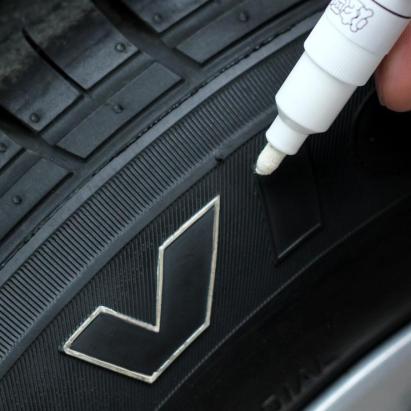 Marker Permanent pentru anvelope, rezistent la apa, culoare ALBA FAVLine Selection