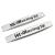Set 2 x Embleme auto metalice, autoadezive, model "RACING", finisaj Crom, dimensiune, 10 x 1,5 cm FAVLine Selection