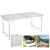 Masa Pliabila din aluminiu cu blat MDF pentru picnic, dimensiune 120 x 60 cm FAVLine Selection