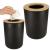 Set Elegant pentru baie format din 6 piese, ABS + lemn, culoare negru/maro FAVLine Selection