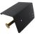 Suport pentru hartie igienica cu raft suplimentar, din otel, culoare neagra cu brat auriu FAVLine Selection