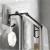 Suport din aluminiu pentru 2 prosoape + 2 cuiere, lungime 60 cm, culoare Neagra FAVLine Selection