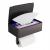 Suport metalic pentru hartie igienica cu cutie depozitare servetele, culoare Neagra FAVLine Selection